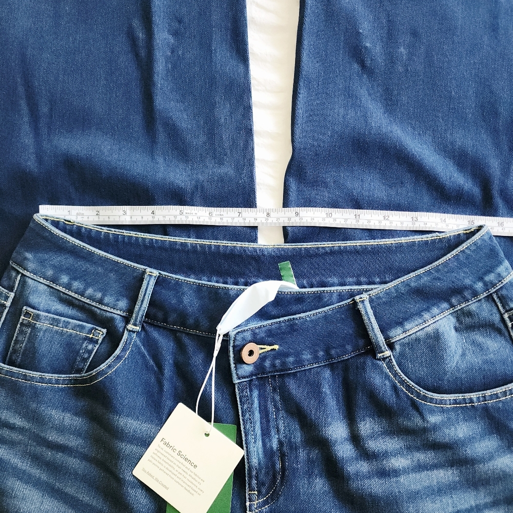NWT HALARA Flex Asymmetric Wide Leg Jeans MEDIUM - Picture 7 of 12